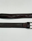 697/30 Cintura In Pelle Vintage Moro
