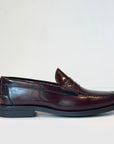 W6-Mocassino College Polished Burgundy Man