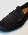 W6-Mocassino College Camoscio Dark Brown Man