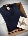 UW6-VIRGIL Maglia STEVE McQUEEN Girocollo Blu Notte Man