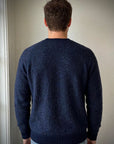 UW6-VIRGIL Maglia STEVE McQUEEN Girocollo Blu Notte Man