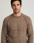 UW6-MANAGER Maglia JAMES HAMPTON Girocollo Cioccolato/Sabbia Man