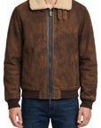 W6-0049 Giubbino Montone Suede Moro Man