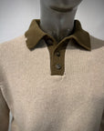 W6-ALLEN Polo Lana Color Block Var.1 Man