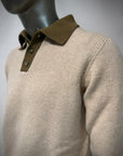 W6-ALLEN Polo Lana Color Block Var.1 Man