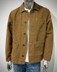 US6-ST.MALO Work Jacket Linen Tabacco Man
