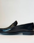 W6-Mocassino College Polished Black Man