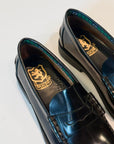 W6-Mocassino College Polished Black Man