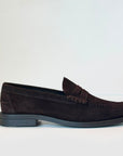 W6-Mocassino College Camoscio Dark Brown Man