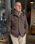 W6-PERCY449 Overshirt Cioccolato Man