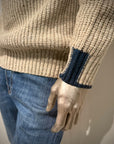W6-TOMMY Maglia Lupetto Collo Zip Perla Man