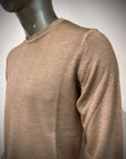 W6-0002 Maglia Lana Girocollo Sabbia30 Man