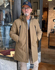 W6-SOILMARK Long Down Jacket Brown Man