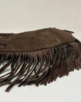 S6-1203 Borsa Hobo Frange Suede Brown 220