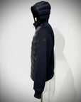 W5-0041 MESH Piumino Ibrido Cappuccio Blu Man