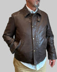 UW6-ROMOLO Giubbotto Pelle Nut J31 Man