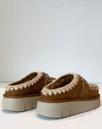 W5-Bounce Clog Metal Logo Cognac