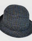 W7-930-945 Cappello Fedora Tesa Piccola Blu