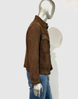 US5-ANDREW Giubbotto Pelle Scamosciata Whisky Man