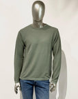 S4-0315 Maglia Girocollo Cotone Ultrasoft Verde Salvia Man