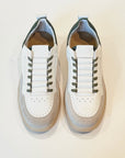 S5-23611 Sneaker Pelle/Suede Bianco/Militare Man