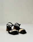 S5-T5029-1 Sandalo Tacco 5 Nero Beige