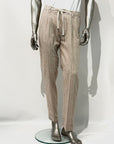 S5-1435 Pantalone Lino E Cotone Beige Man