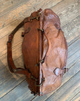 Borsone Voyage Pelle Cognac Unisex