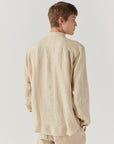 US5- Camicia Pierce Riviera Lino Mastice Man