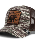 W6-3198 TRUCKER Engraved Camo Bear CAM01