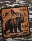 W6-3198 TRUCKER Engraved Camo Bear CAM01