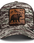 W6-3198 TRUCKER Engraved Camo Bear CAM01