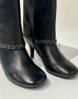 W5-90076 Stivale Risvolto Nappa Nero