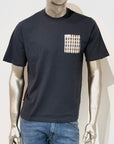 US5-TS007 T-Shirt Club Check Pocket Navy Man