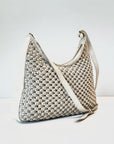 S5-8907 Borsa Tracolla Intrecciato Cow Sand 052