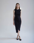 S5-CRISTALLO Canotta Strass Nera