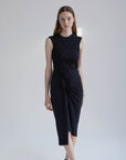 S5-CRISTALLO Canotta Strass Nera