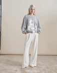 W5-PHILOMENA P157 Pantalone a Palazzo Latte