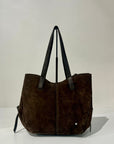 S6-1202 Borsa Shopper Suede Brown 220