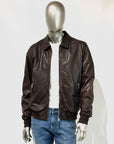 US5-NEW YORKER Giubbotto Pelle Dark Brown Man