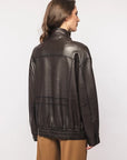 DW6-DROITE Bomber Dark Brown 06 Woman