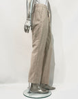S5-1435 Pantalone Lino E Cotone Beige Man