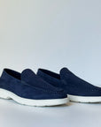 S5-PANT Mocassino Nabuk Navy Man