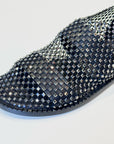 S5-9180 Sandalo Rete Strass Nero