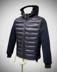 W5-0041 MESH Piumino Ibrido Cappuccio Blu Man