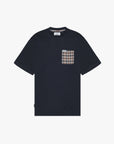 US5-TS007 T-Shirt Club Check Pocket Navy Man