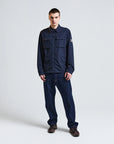 US6-JK020 Overshirt Full Zip Navy Man