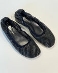 S5-9148 Ballerina Rete Strass Fumo Nero