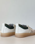 S5-23611 Sneaker Pelle/Suede Bianco/Militare Man