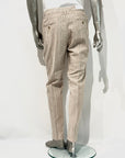 S5-1435 Pantalone Lino E Cotone Beige Man